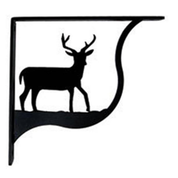 Wrought Iron Curtain Shelf Bracket Pair Of 2 Moose Wildlife Window Treatments